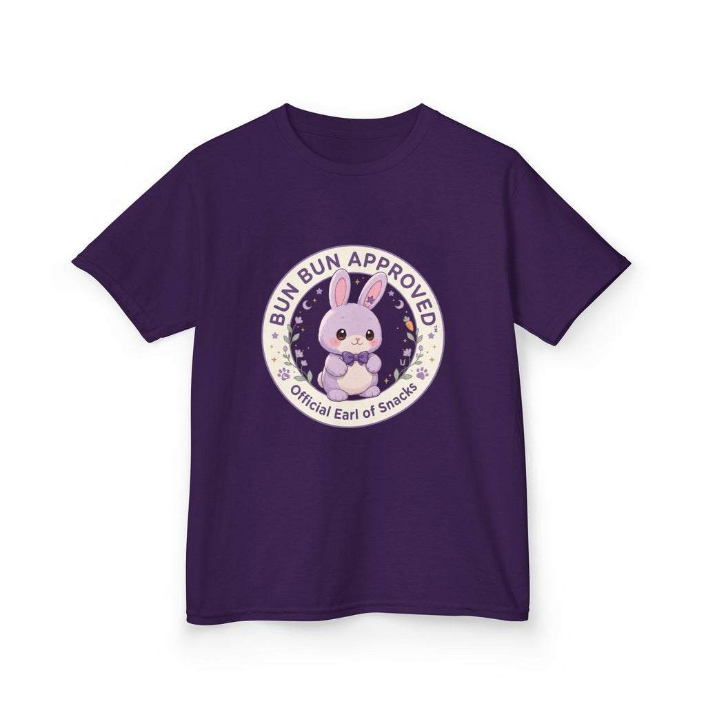 Kids T-Shirt — “Bun Bun Approved: Official Earl of Snuggles” Cute Bunny Graphic