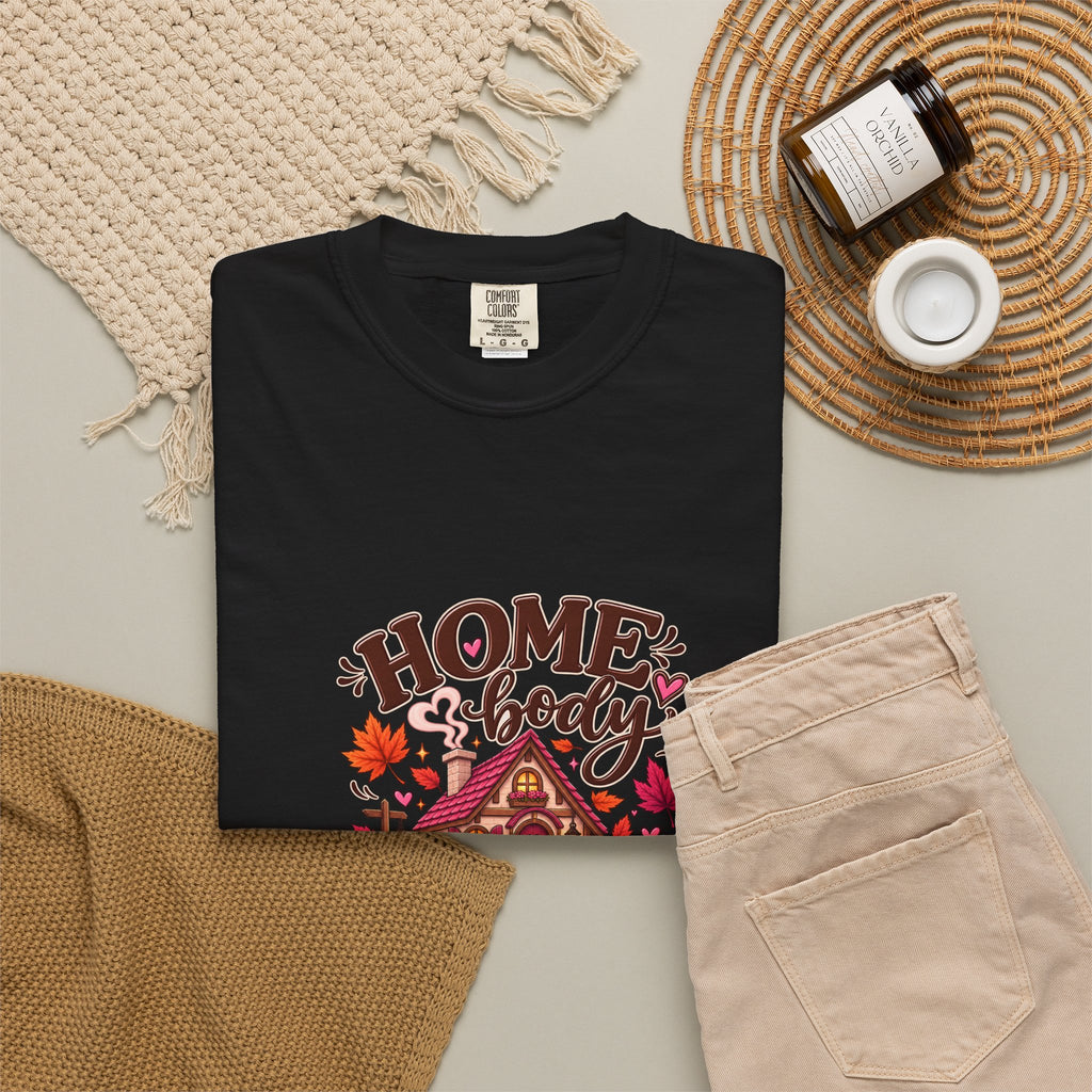 Homebody Season T-Shirt — Cozy Autumn Cabin Fall Graphic Tee