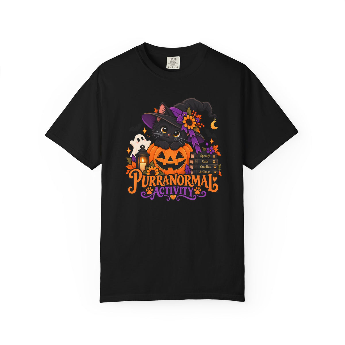 Purranormal Activity Halloween Cat T-Shirt