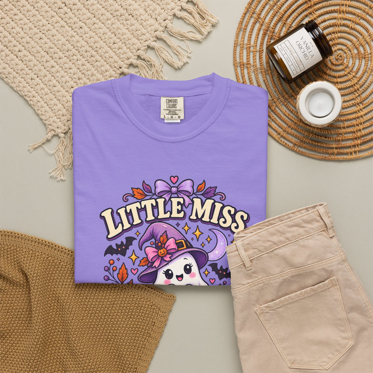 T-Shirt — "Little Miss Spooky Season" Halloween Graphic Tee