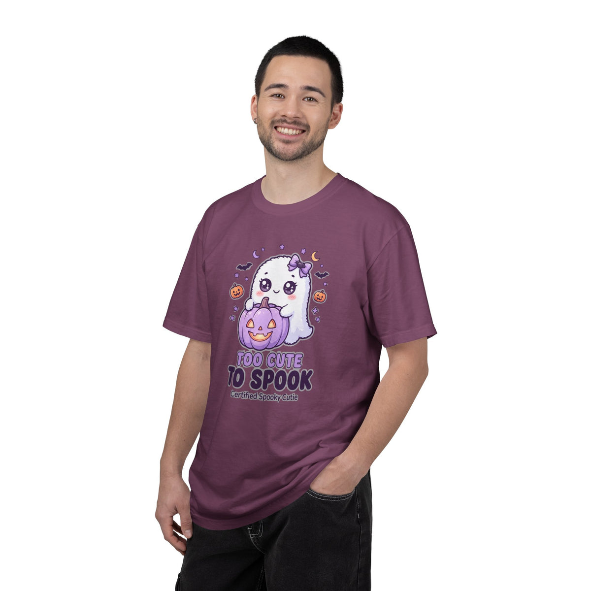 Too Cute to Spook Ghost T-Shirt — Cute Halloween Graphic Tee