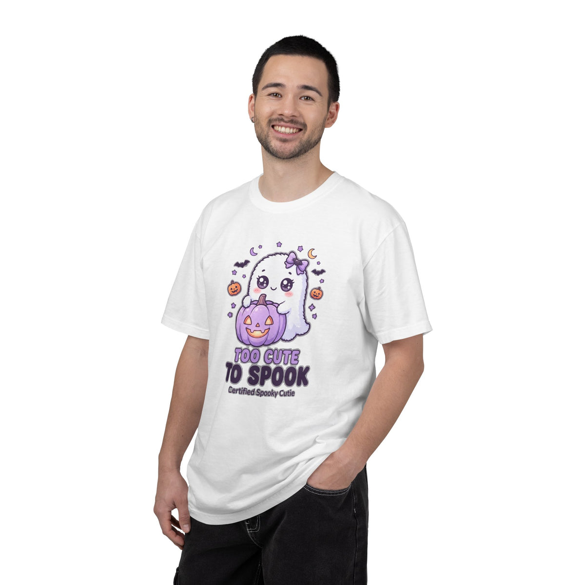 Too Cute to Spook Ghost T-Shirt — Cute Halloween Graphic Tee