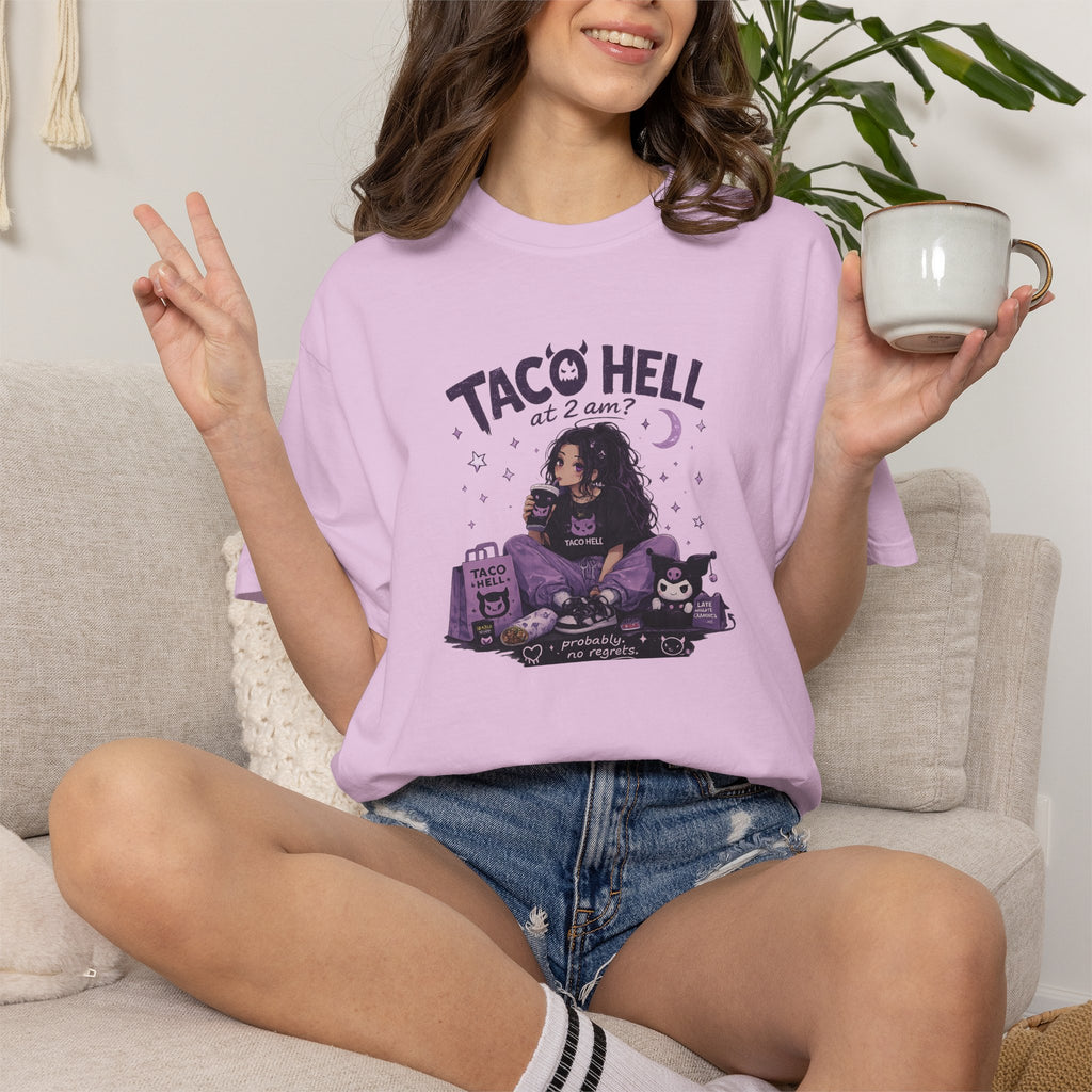 T-Shirt — "Taco Hell" Goth Taco Lover Graphic Tee