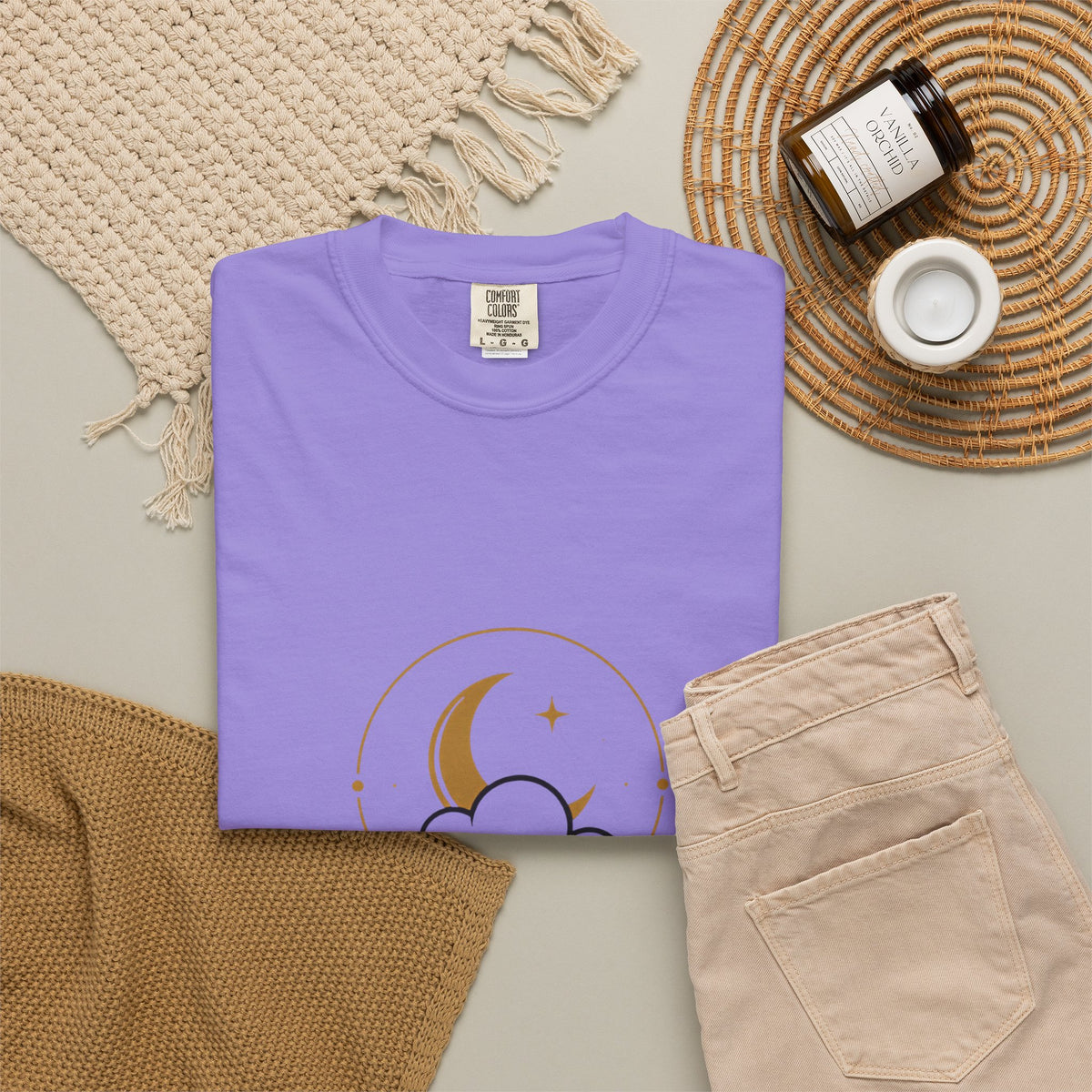 Professional Daydreamer T-Shirt — Moon & Cloud Graphic Tee