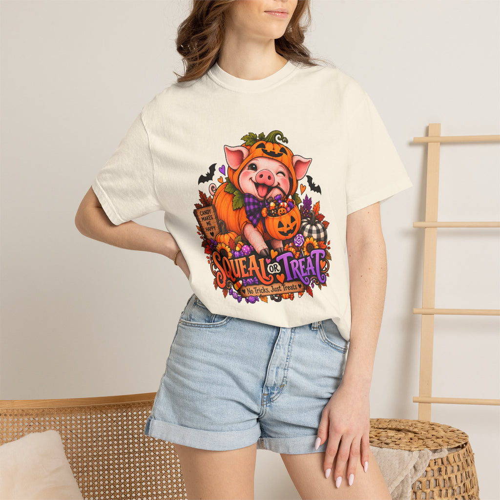 Halloween Pig "Squeal or Treat" T-Shirt