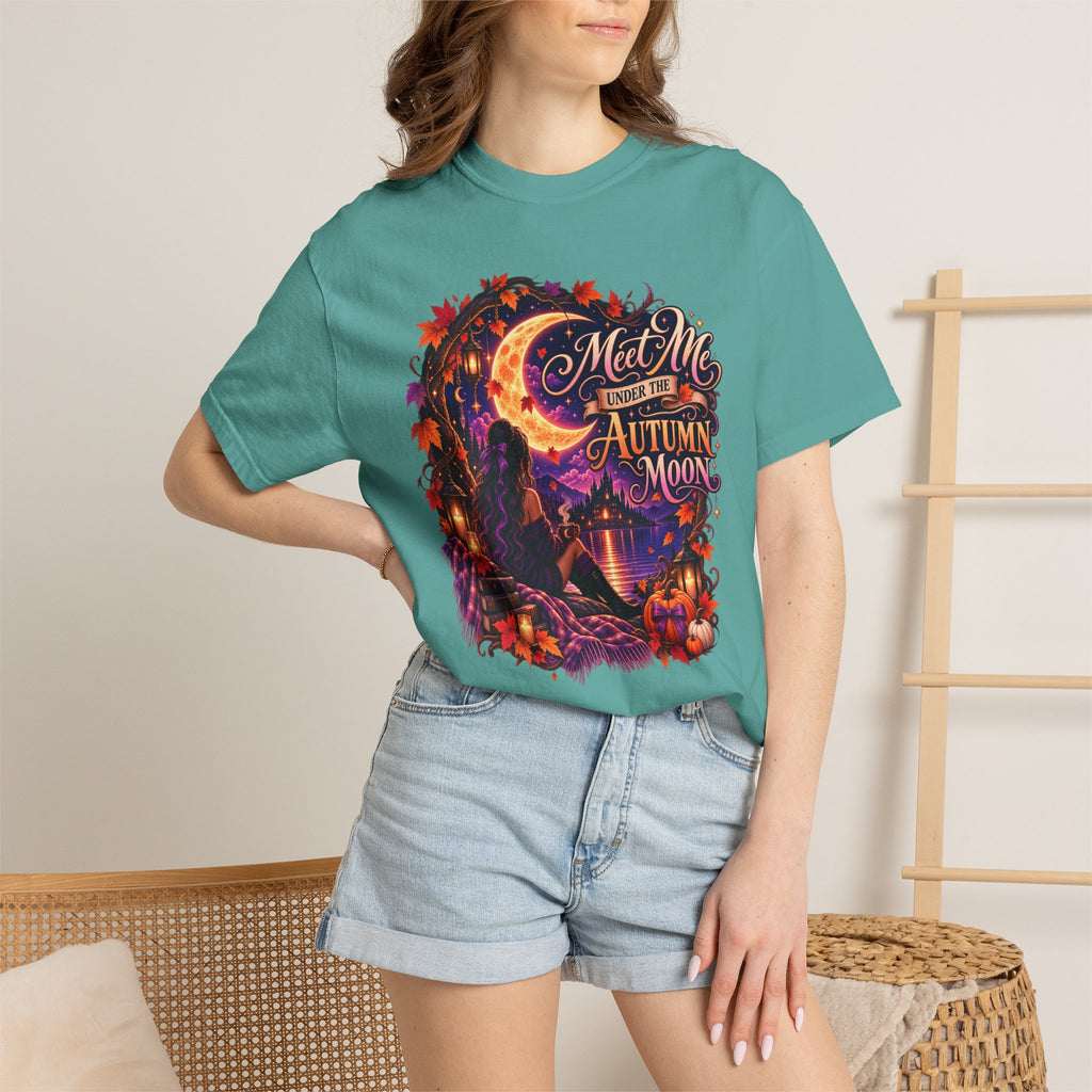 "Meet Me Under the Autumn Moon" Fall Graphic Tee