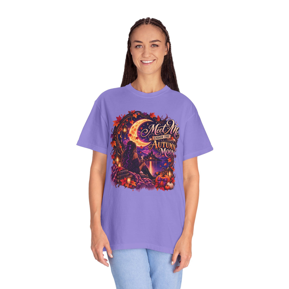 "Meet Me Under the Autumn Moon" Fall Graphic Tee
