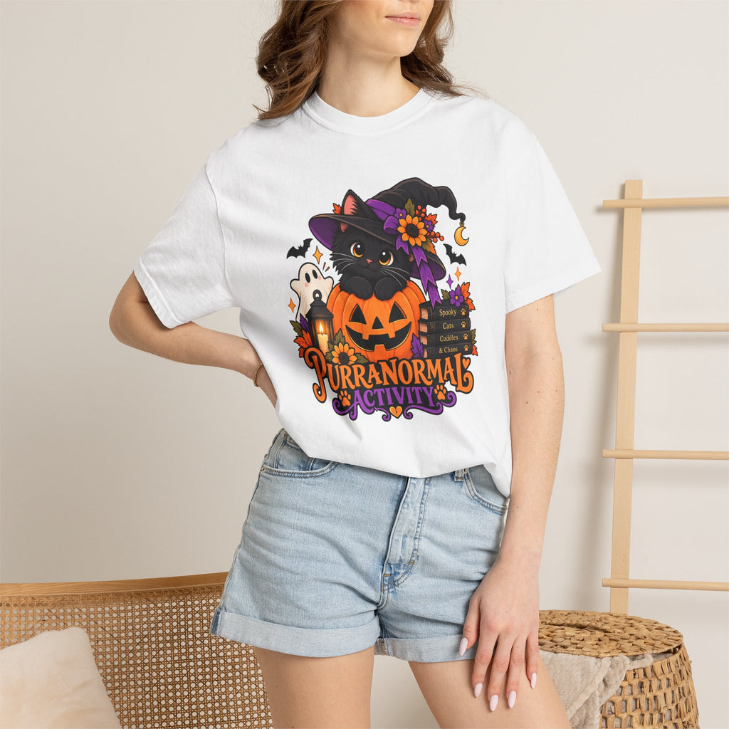 Purranormal Activity Halloween Cat T-Shirt