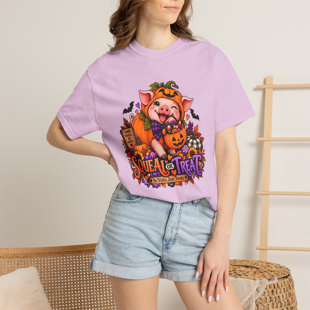 Halloween Pig "Squeal or Treat" T-Shirt