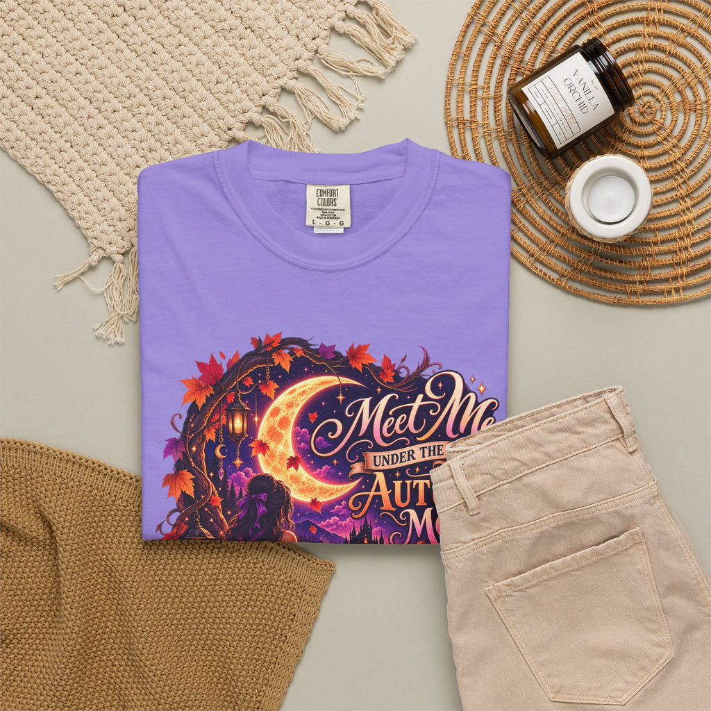 "Meet Me Under the Autumn Moon" Fall Graphic Tee