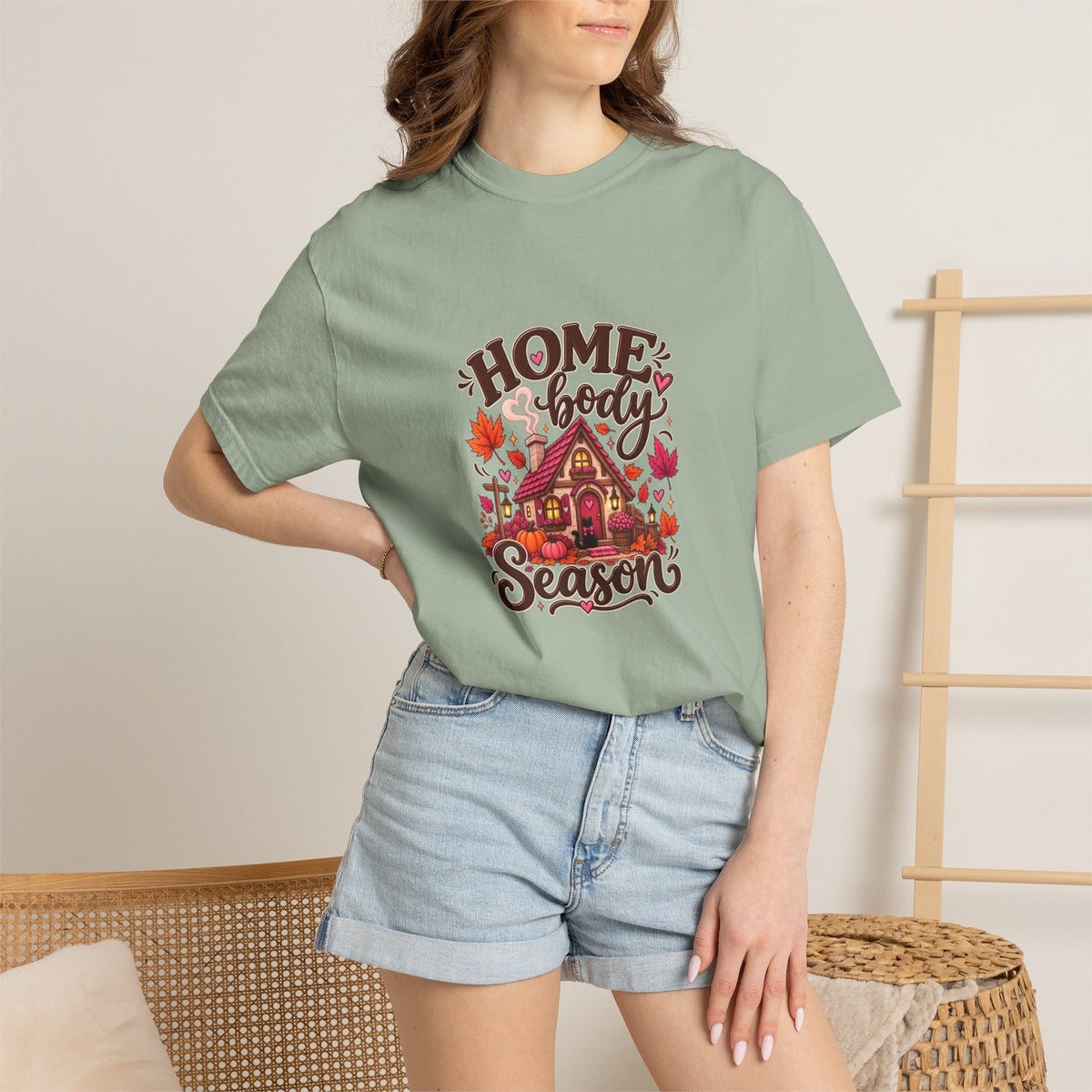 Homebody Season T-Shirt — Cozy Autumn Cabin Fall Graphic Tee