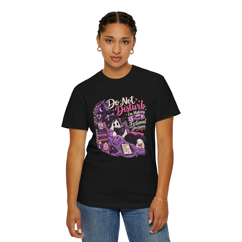 Do Not Disturb T-Shirt — Cute Gothic Reading Ghost Graphic Tee