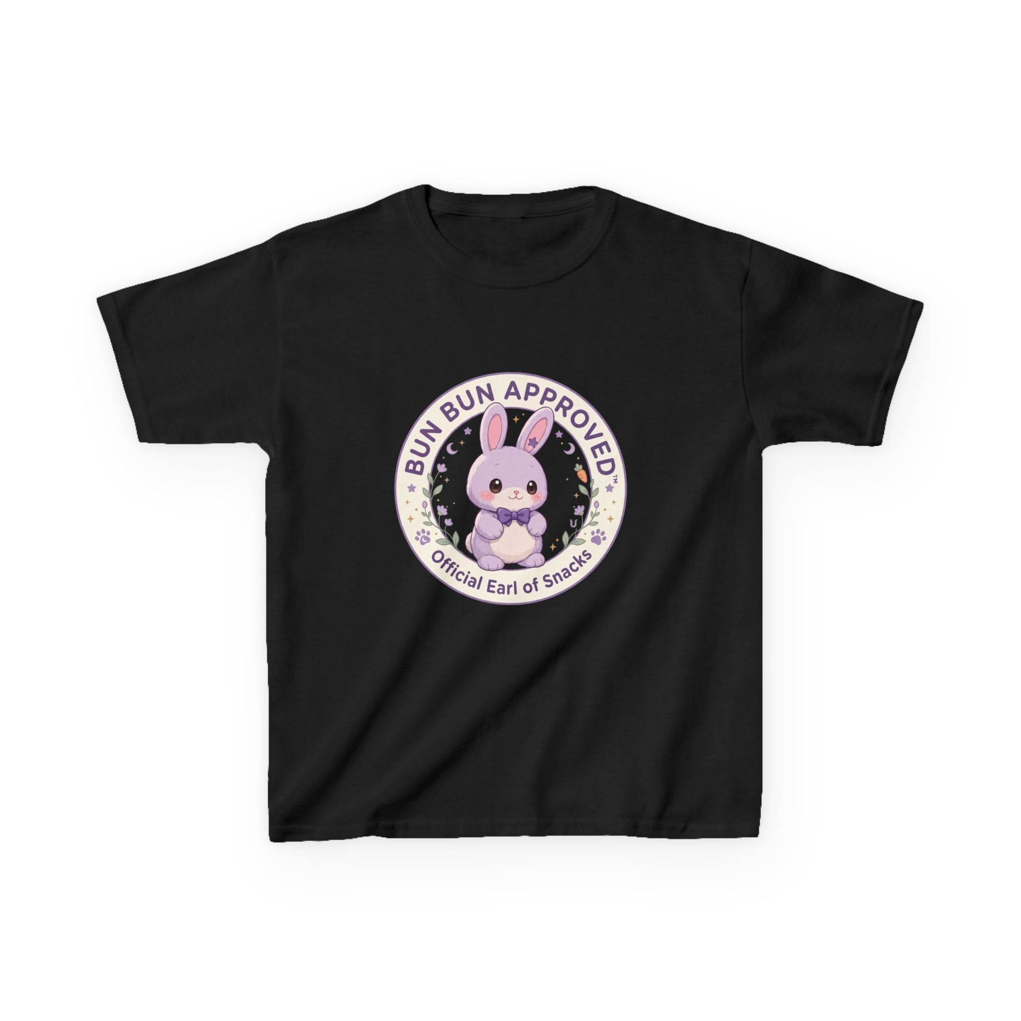 Kids T-Shirt — “Bun Bun Approved: Official Earl of Snuggles” Cute Bunny Graphic
