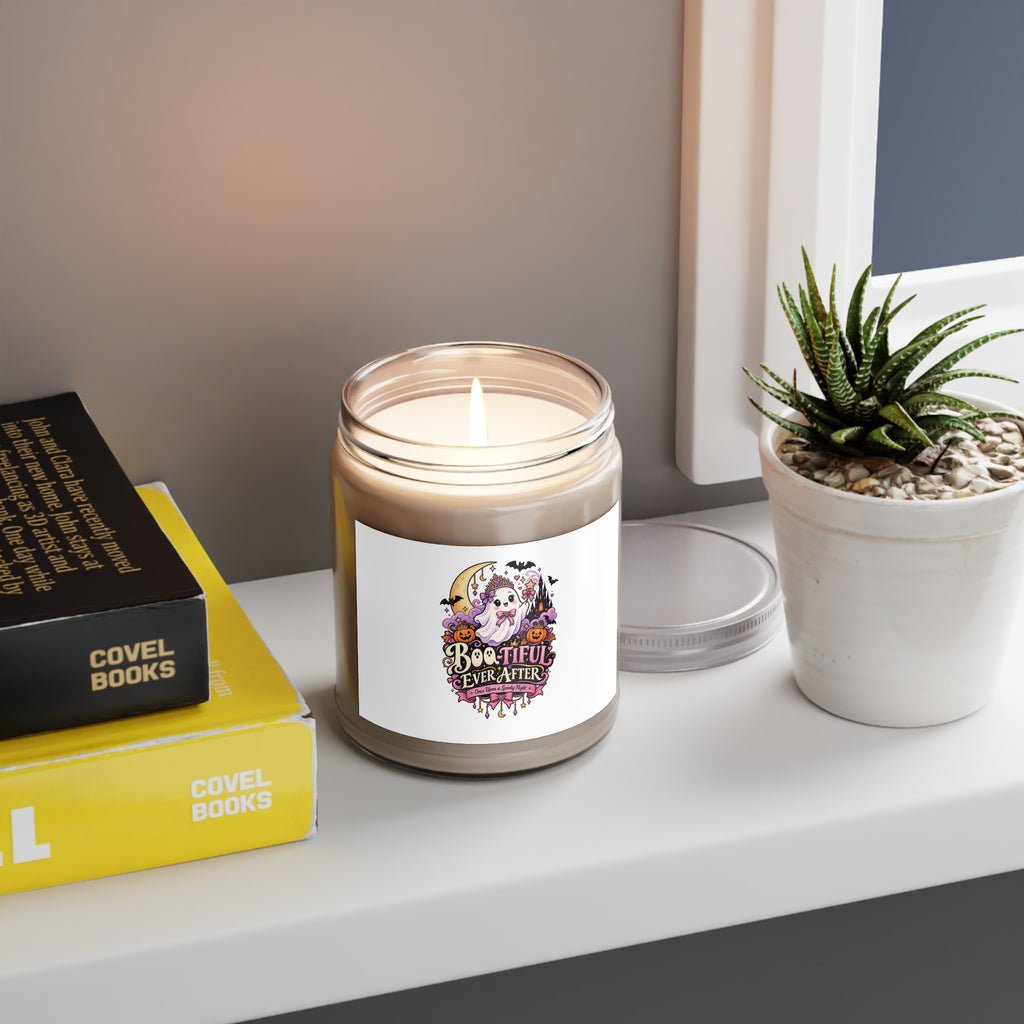 Boo-tiful Ever After 9oz Scented Soy Candle — Halloween Ghost & Pumpkin Aromatherapy