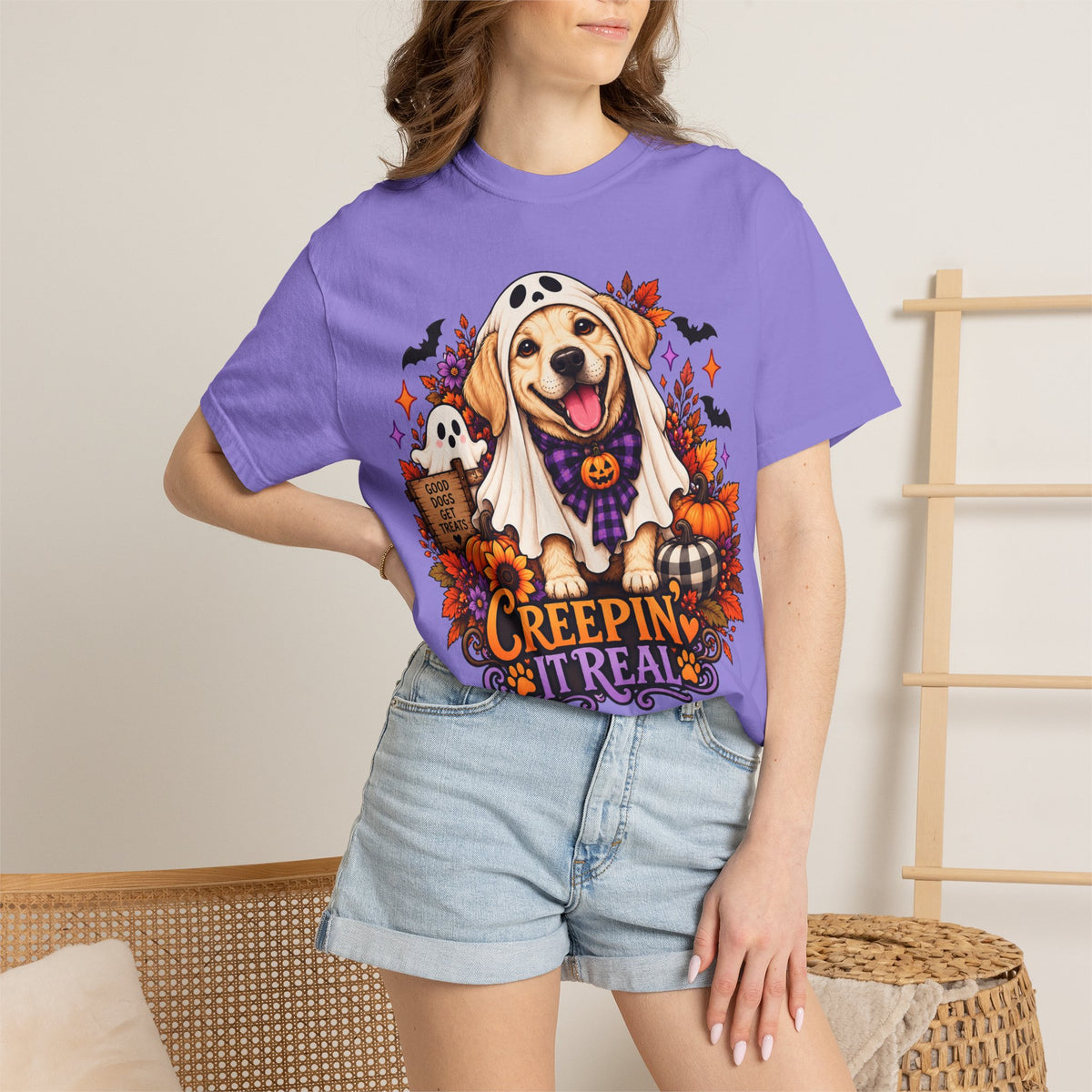"Creepin' It Real" Ghost Pup T-Shirt