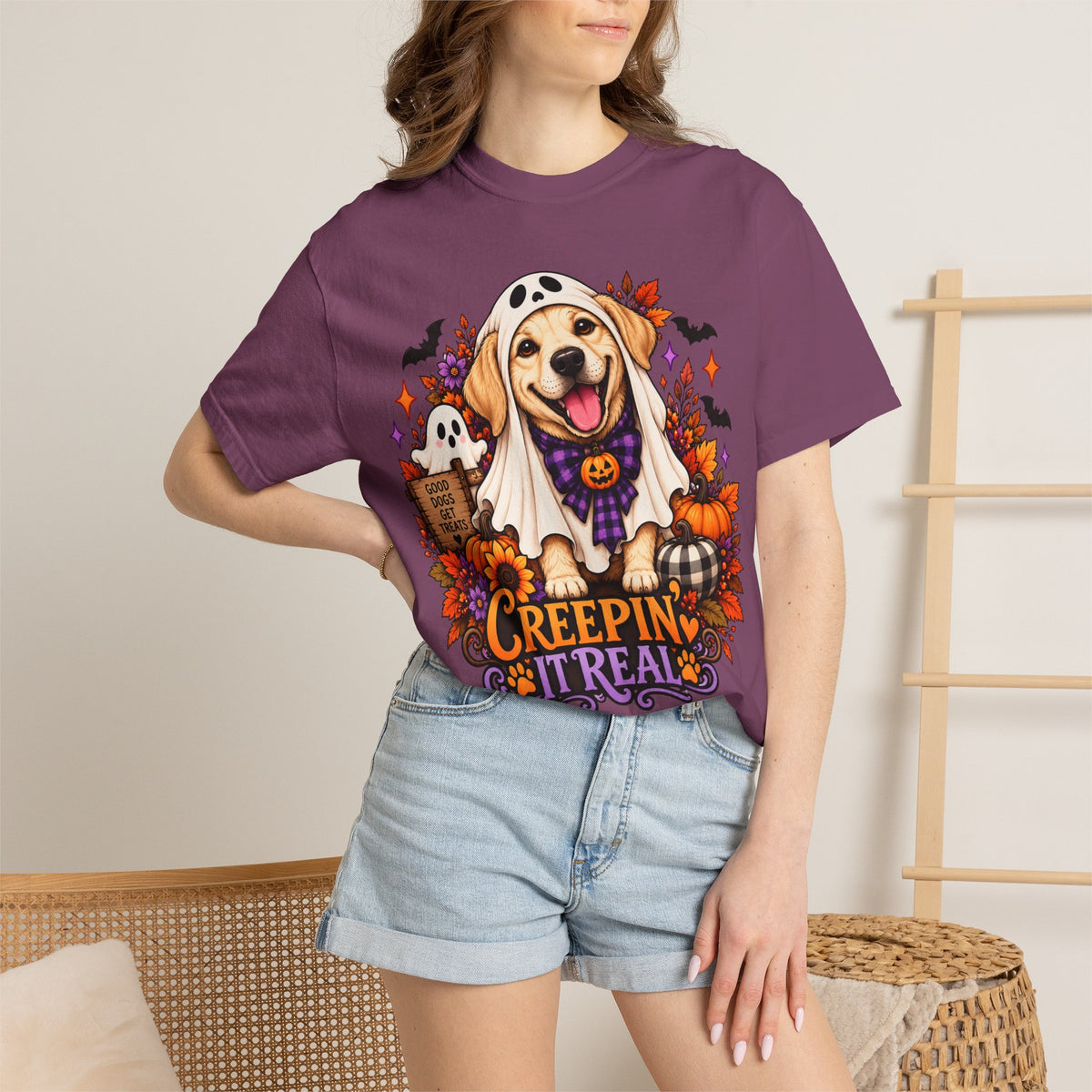 "Creepin' It Real" Ghost Pup T-Shirt