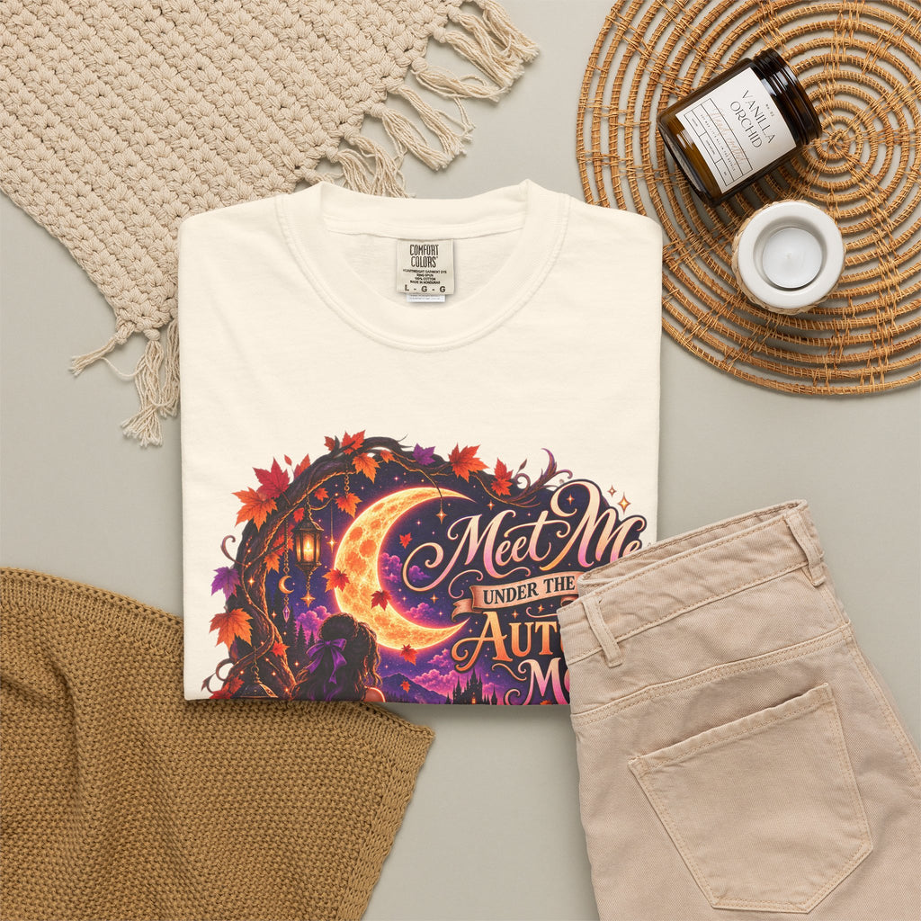 "Meet Me Under the Autumn Moon" Fall Graphic Tee