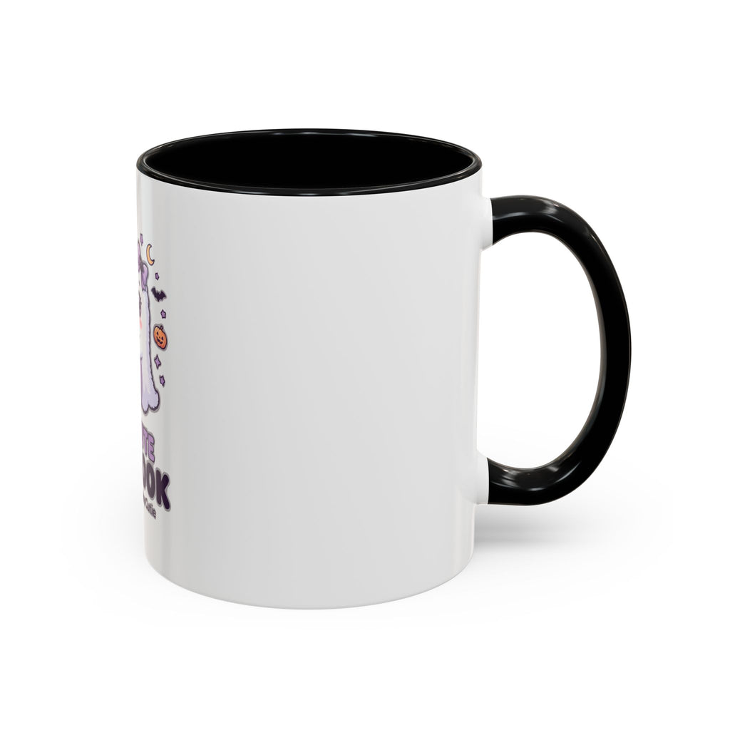 Too Cute to Spook Coffee Mug — Halloween Ghost Pumpkin Accent Mug (11/15oz)