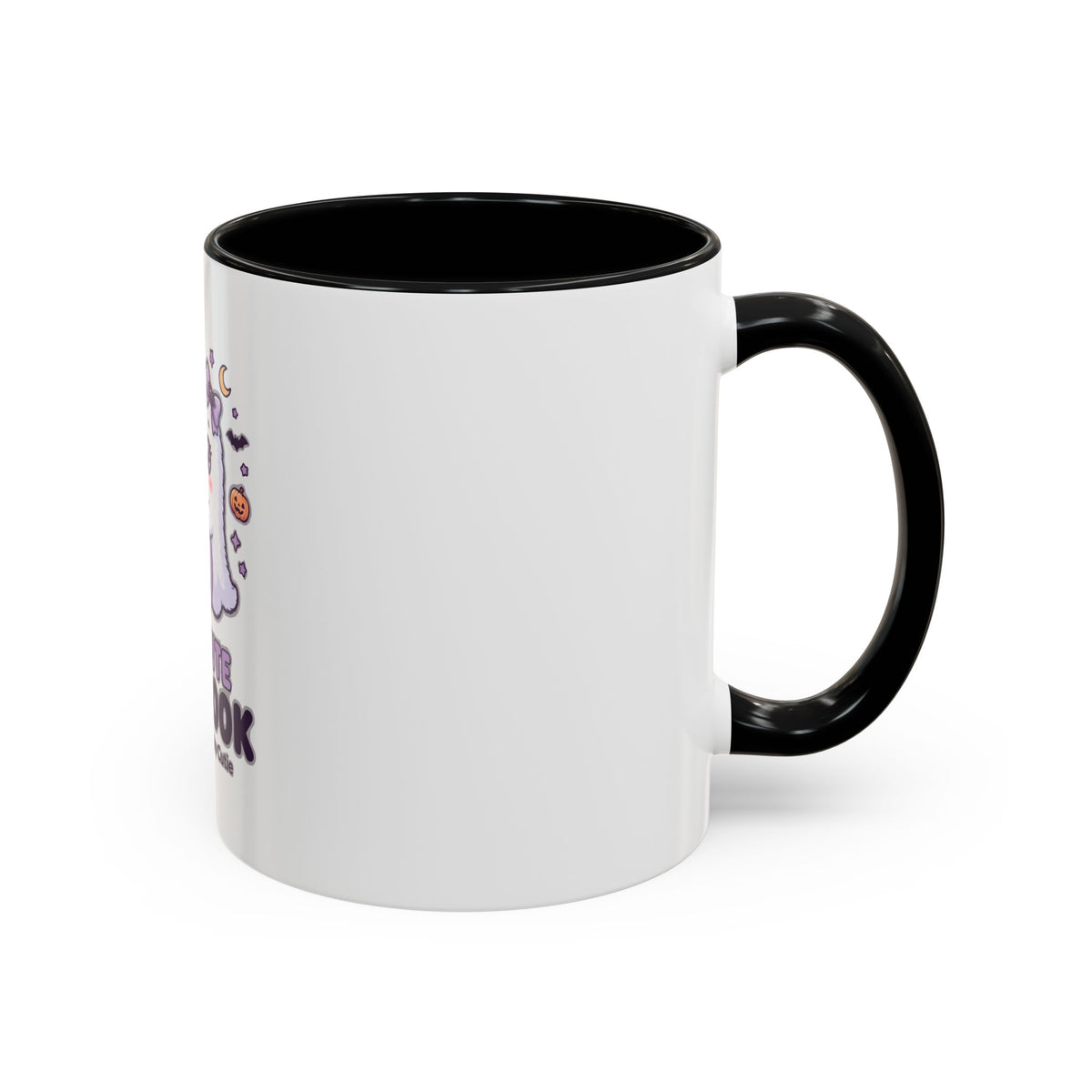 Too Cute to Spook Coffee Mug — Halloween Ghost Pumpkin Accent Mug (11/15oz)