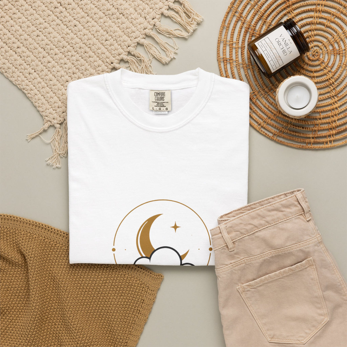 Professional Daydreamer T-Shirt — Moon & Cloud Graphic Tee