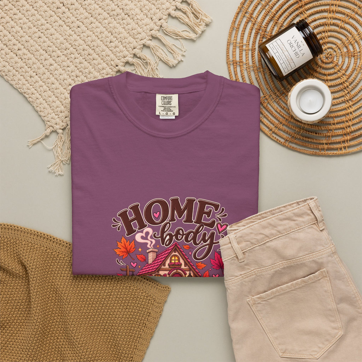 Homebody Season T-Shirt — Cozy Autumn Cabin Fall Graphic Tee