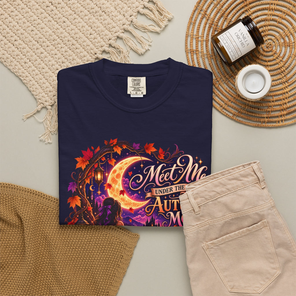 "Meet Me Under the Autumn Moon" Fall Graphic Tee