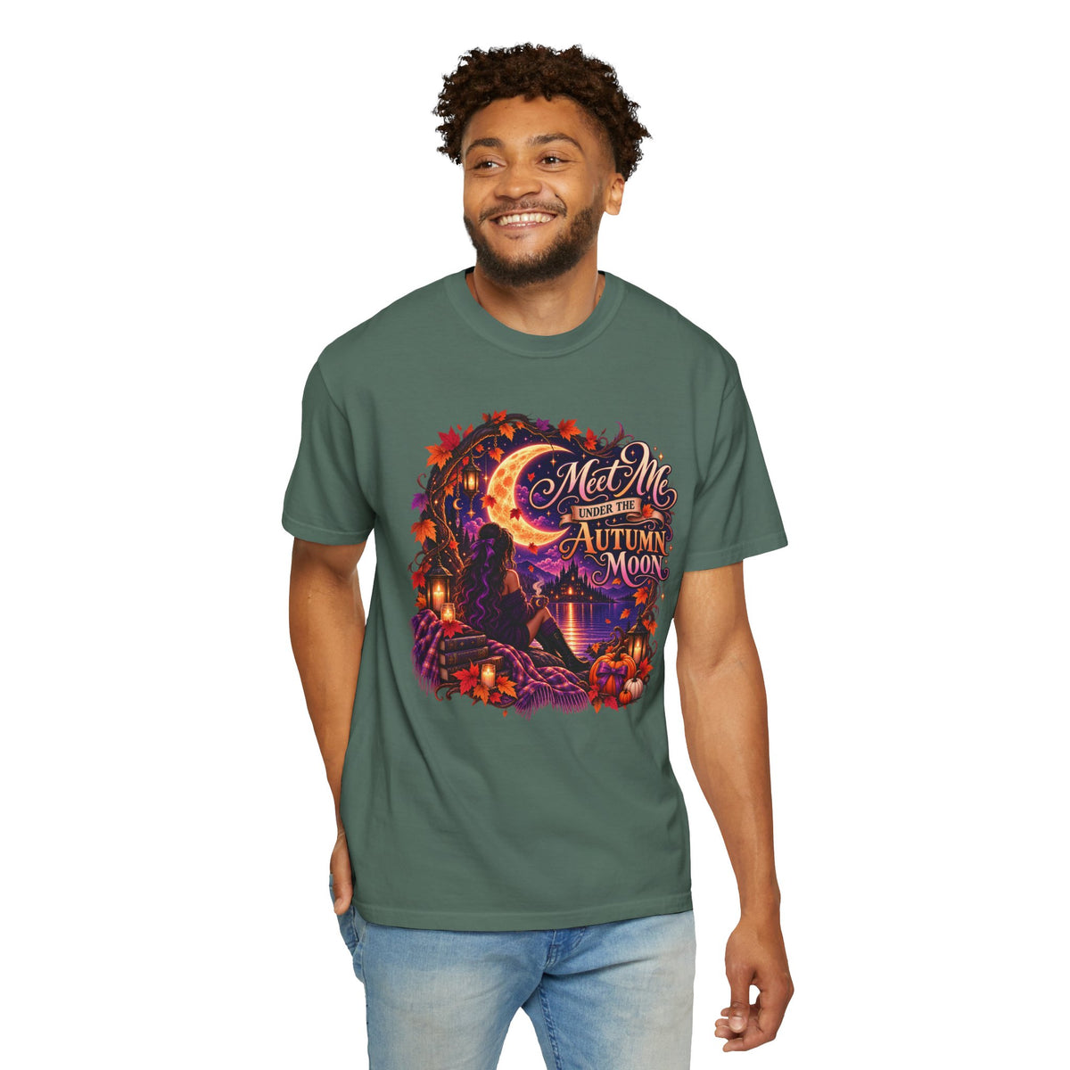 "Meet Me Under the Autumn Moon" Fall Graphic Tee