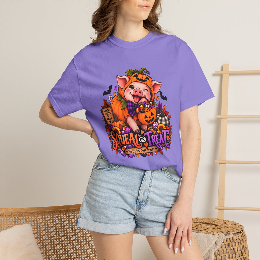 Halloween Pig "Squeal or Treat" T-Shirt