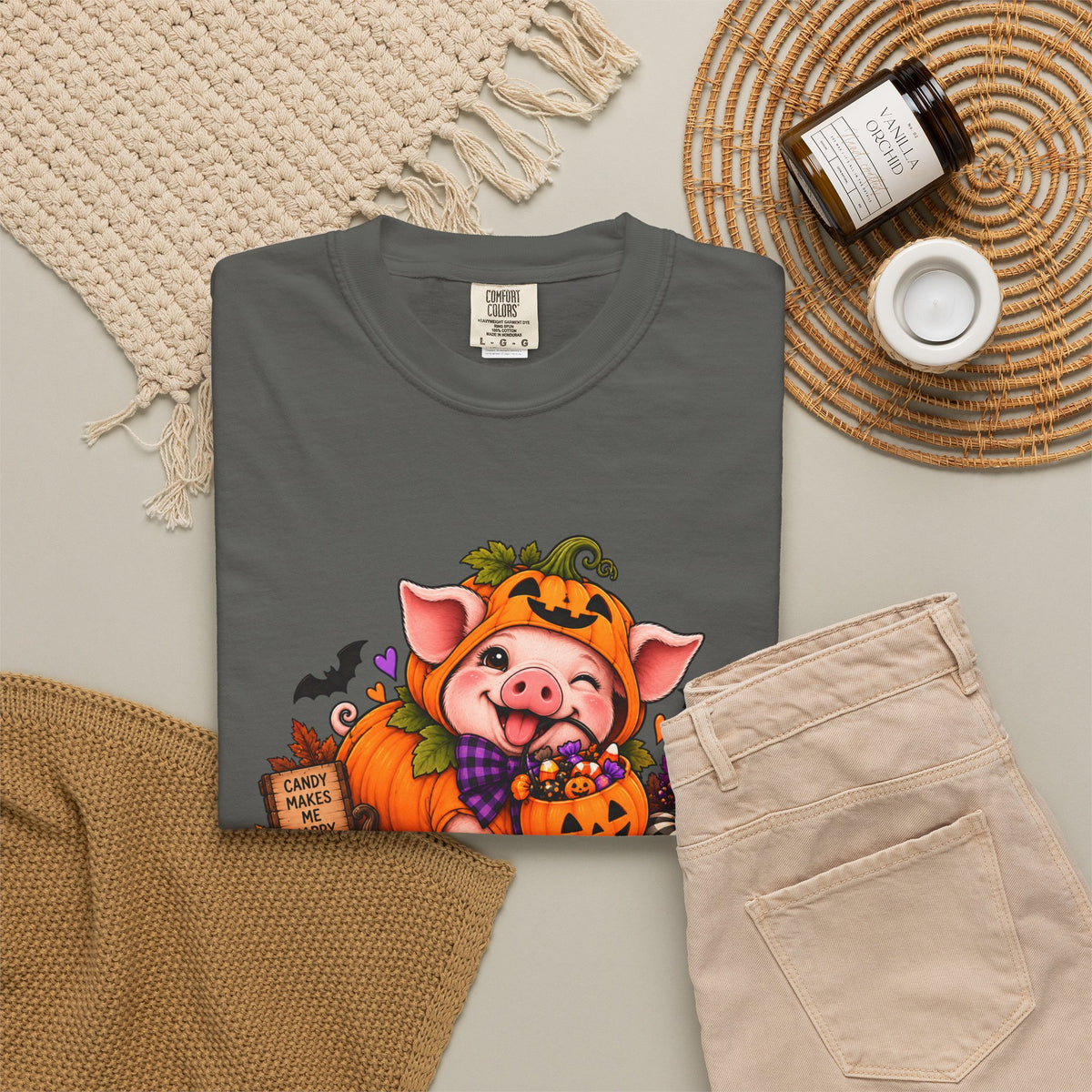 Halloween Pig "Squeal or Treat" T-Shirt
