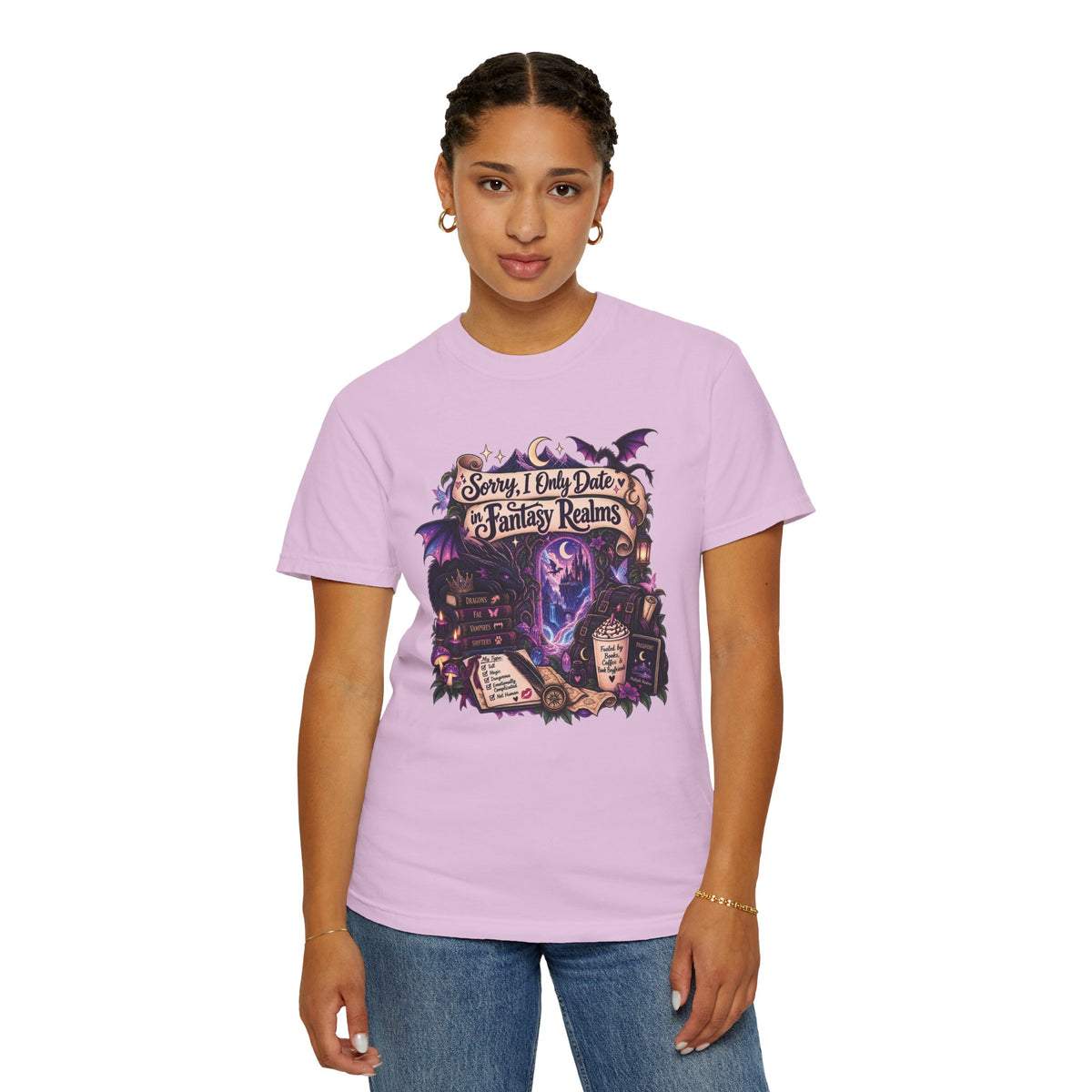 Fantasy Realms Graphic T-Shirt — "Sorry I Only Date Fantasy Realms"