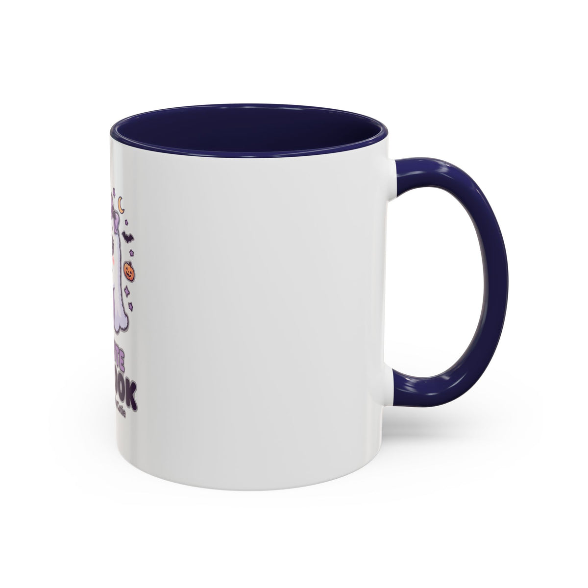 Too Cute to Spook Coffee Mug — Halloween Ghost Pumpkin Accent Mug (11/15oz)