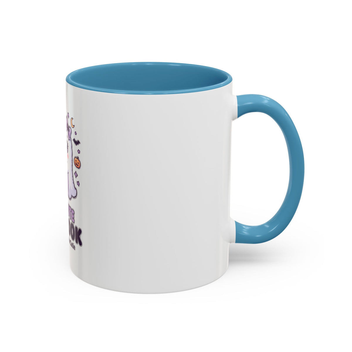 Too Cute to Spook Coffee Mug — Halloween Ghost Pumpkin Accent Mug (11/15oz)