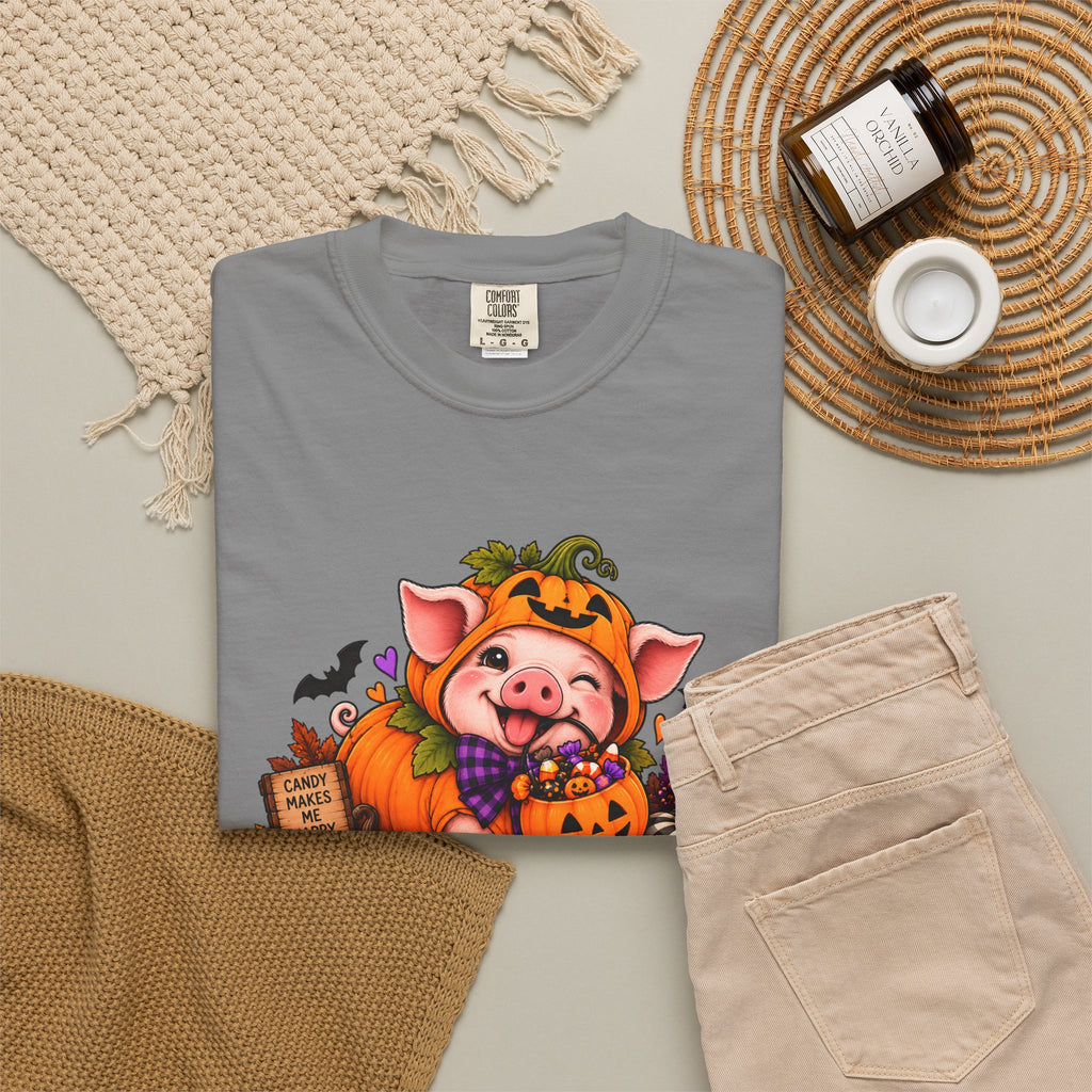 Halloween Pig "Squeal or Treat" T-Shirt
