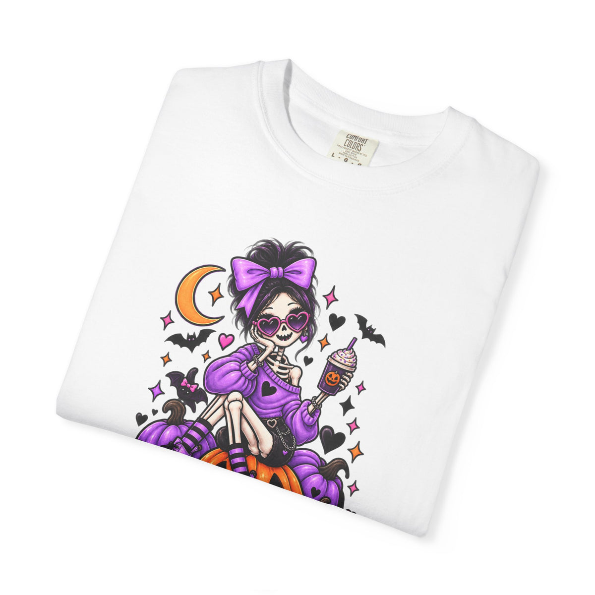 Drop Dead Gorgeous Halloween T-Shirt — Gothic Pumpkin Pinup Tee