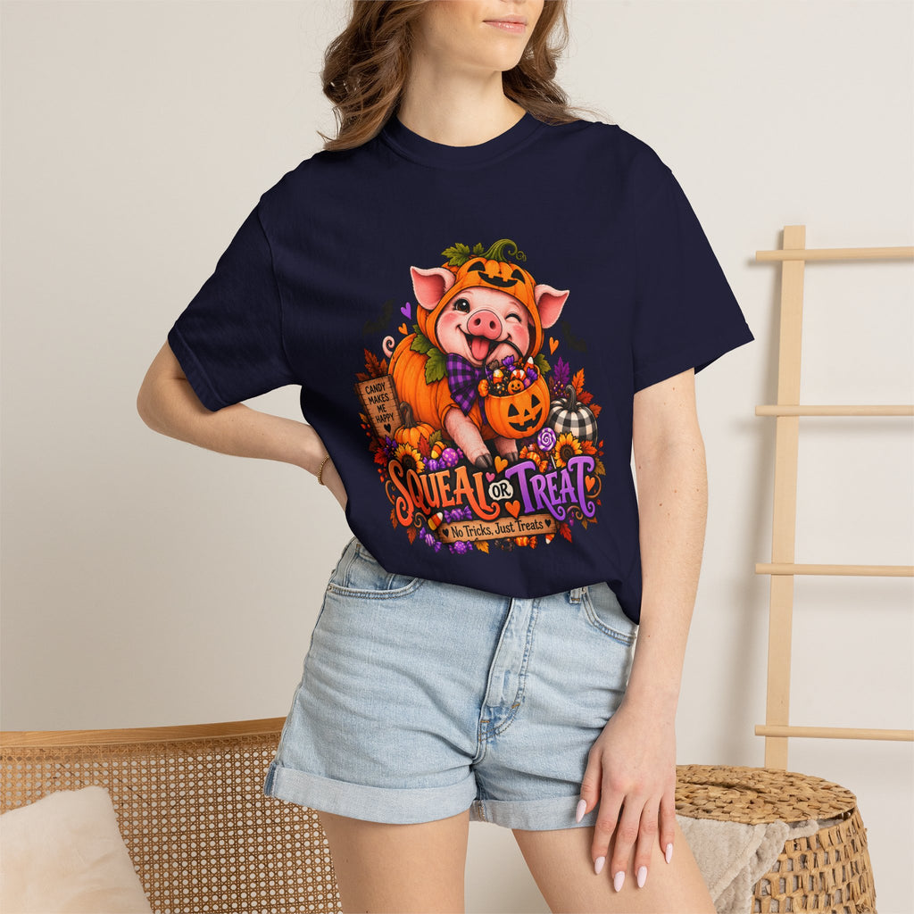 Halloween Pig "Squeal or Treat" T-Shirt