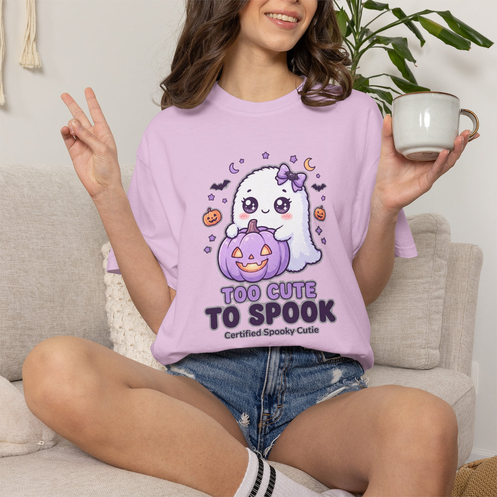 Too Cute to Spook Ghost T-Shirt — Cute Halloween Graphic Tee