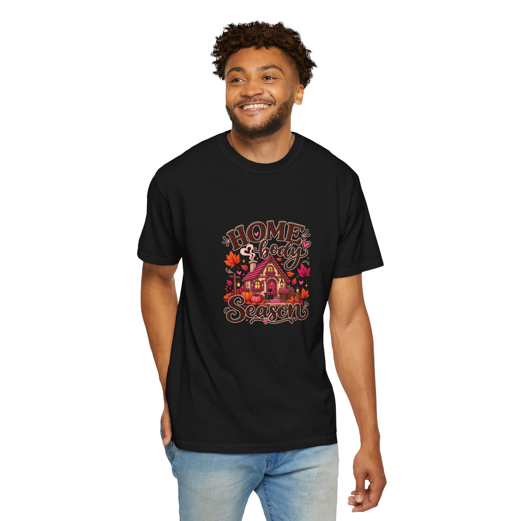 Homebody Season T-Shirt — Cozy Autumn Cabin Fall Graphic Tee