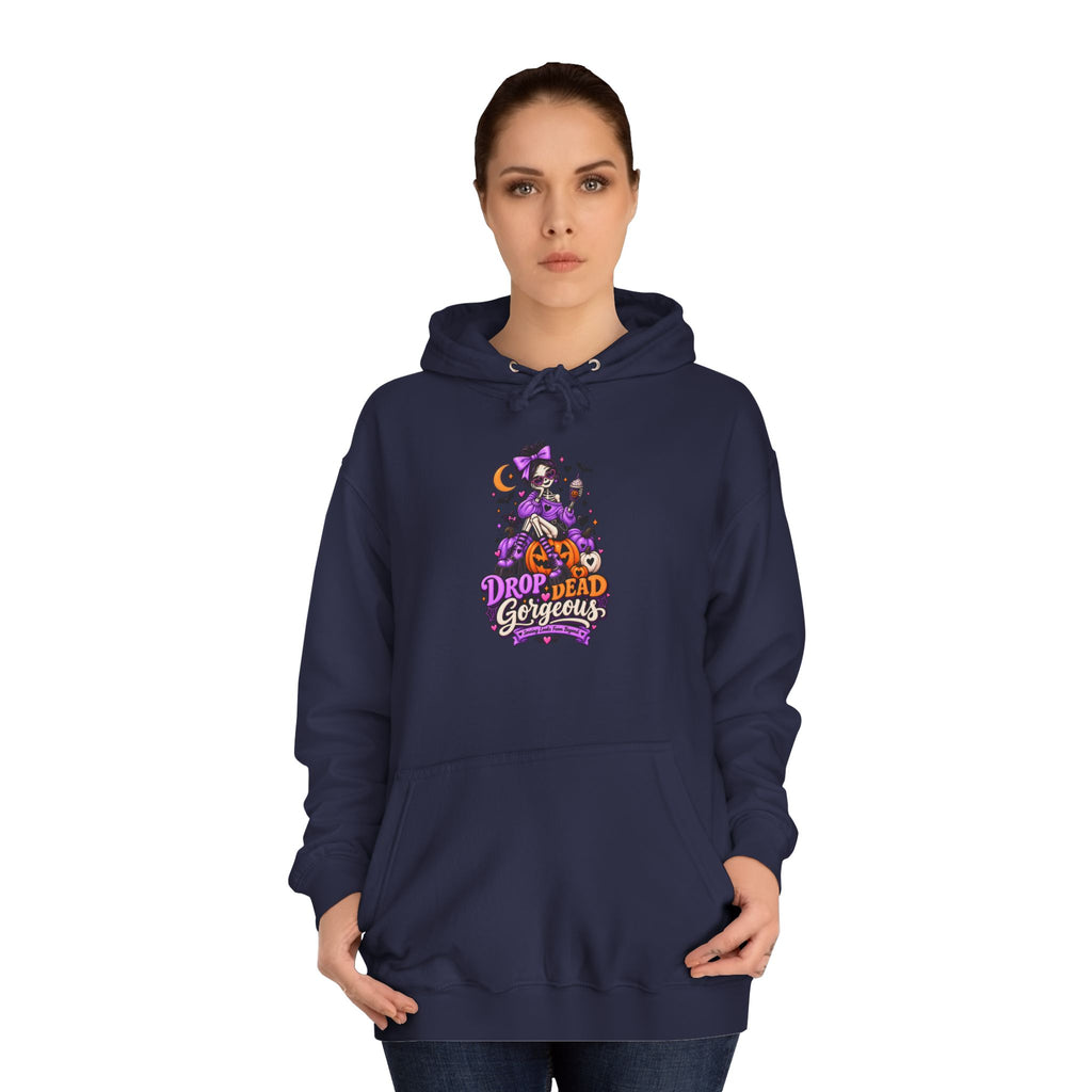 Hoodie - 'Drop Dead Gorgeous' Witchy Purple Graphic Hoodie