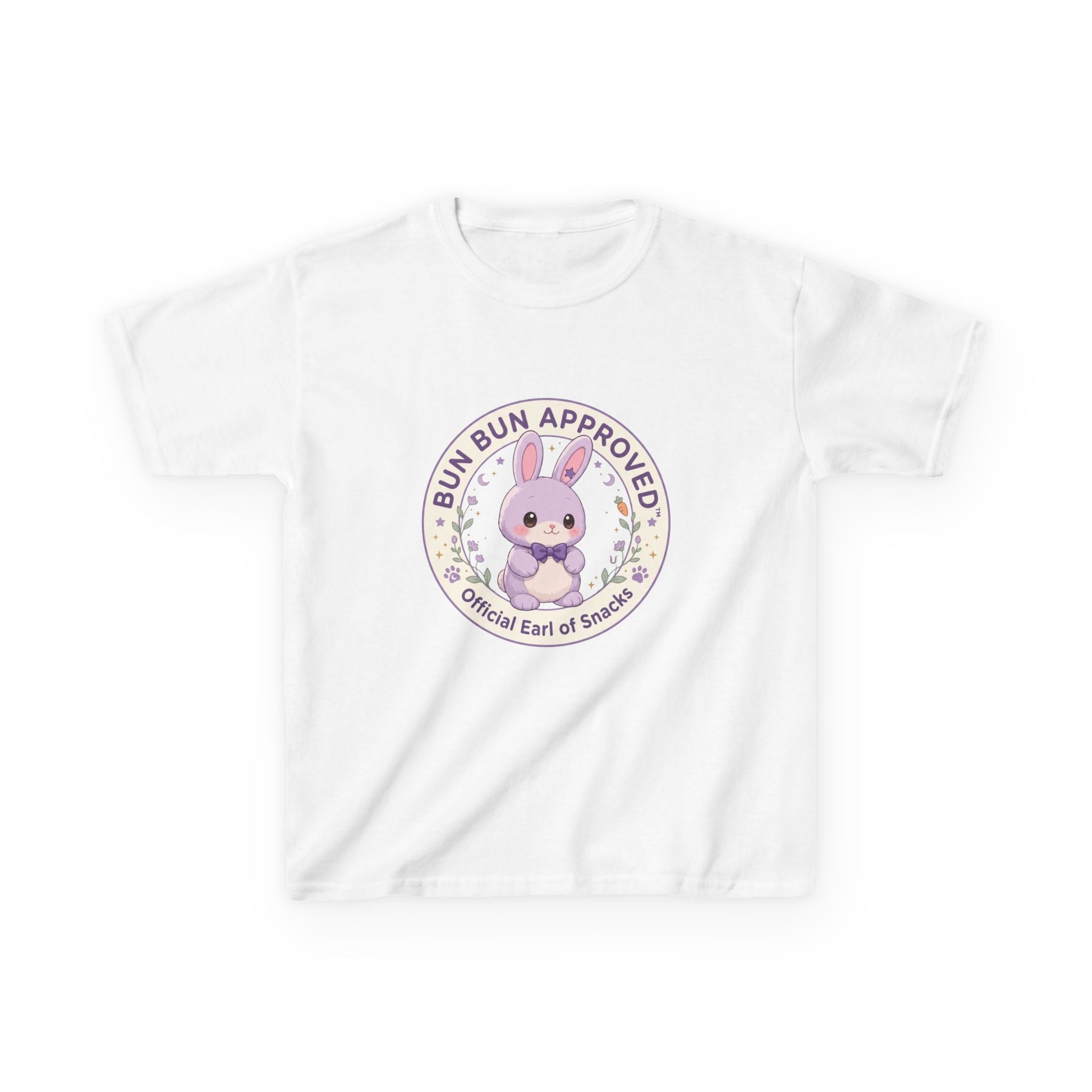 Kids T-Shirt — “Bun Bun Approved: Official Earl of Snuggles” Cute Bunny Graphic