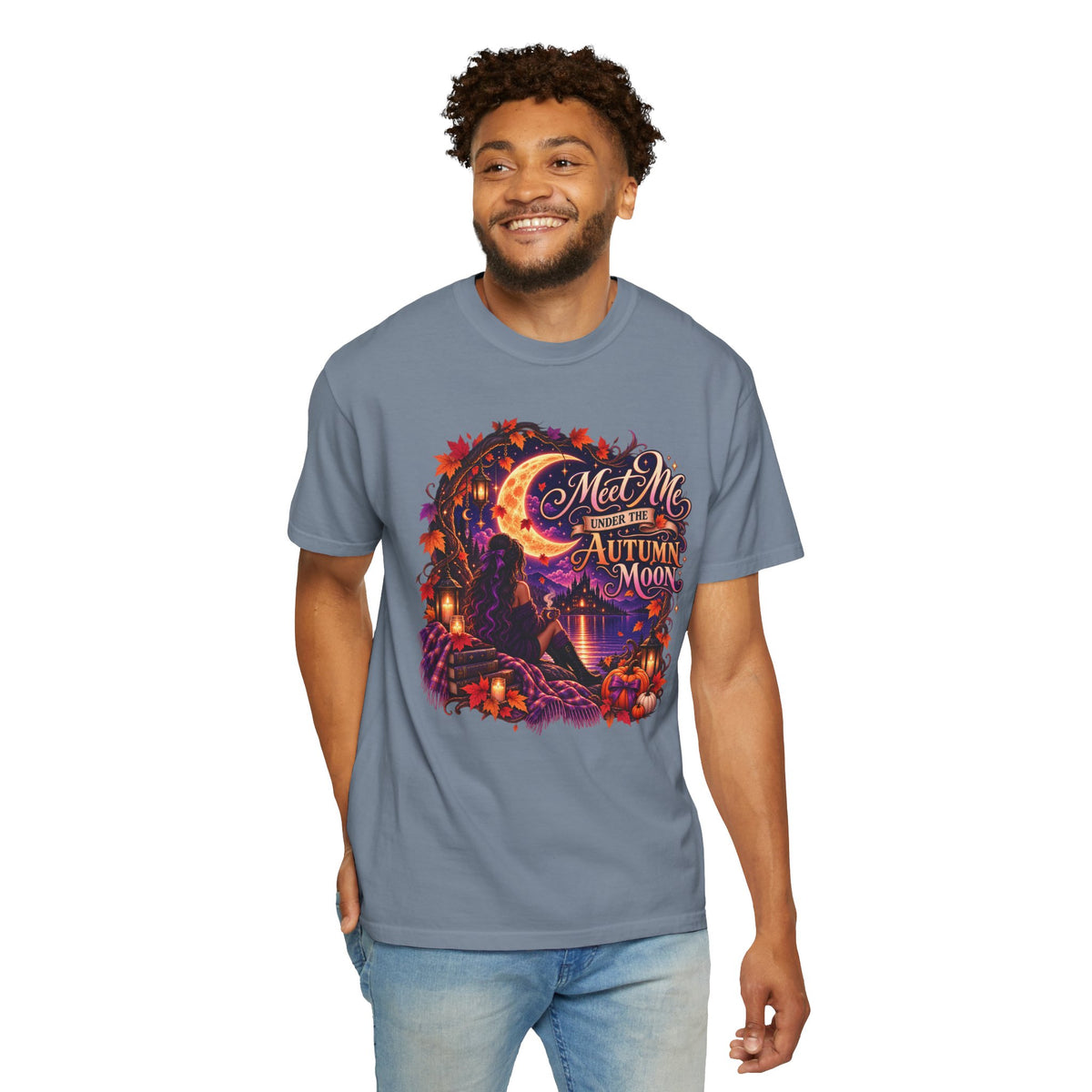"Meet Me Under the Autumn Moon" Fall Graphic Tee