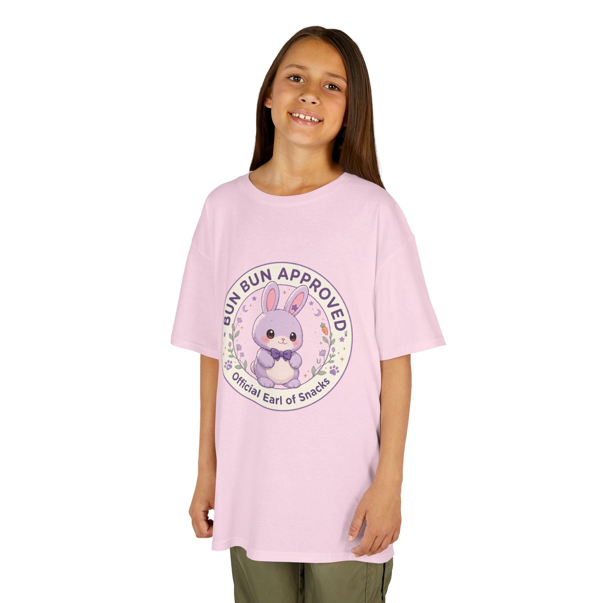 Kids T-Shirt — “Bun Bun Approved: Official Earl of Snuggles” Cute Bunny Graphic
