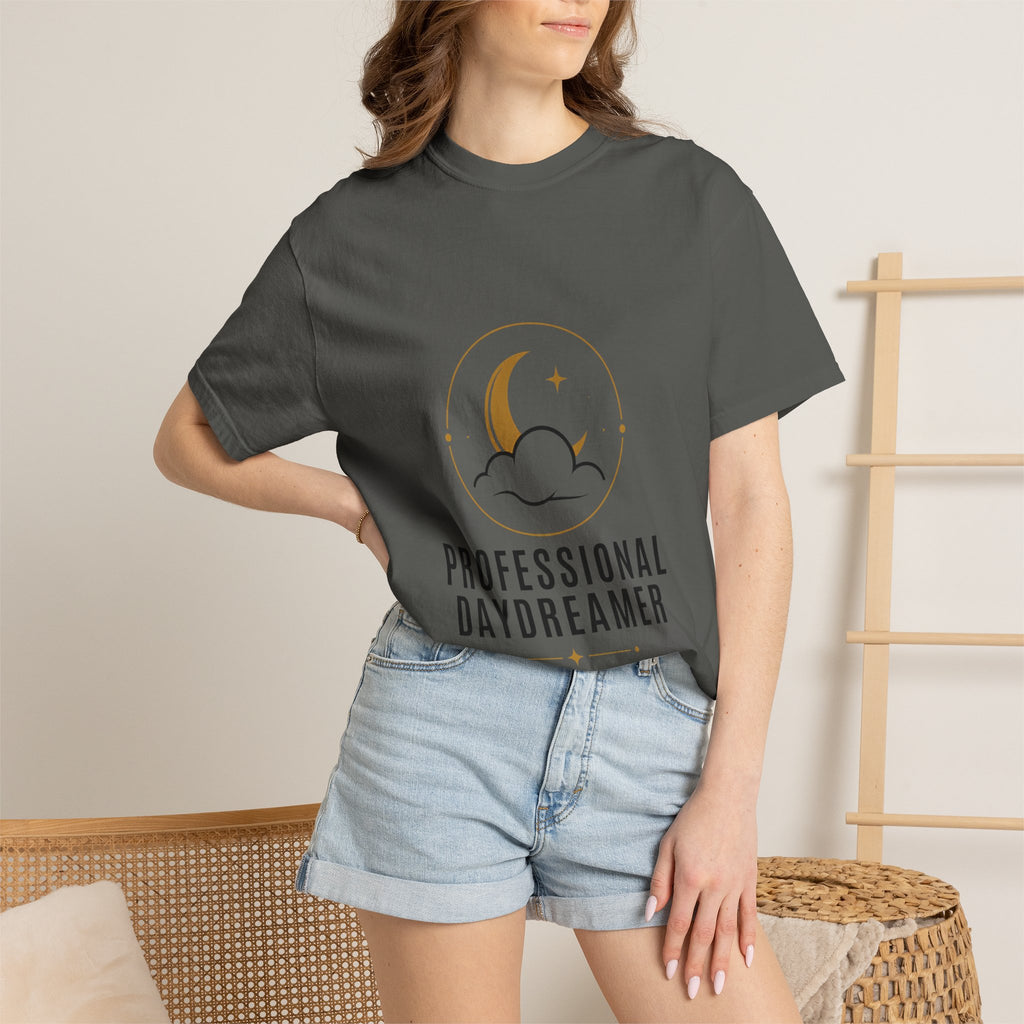 Professional Daydreamer T-Shirt — Moon & Cloud Graphic Tee