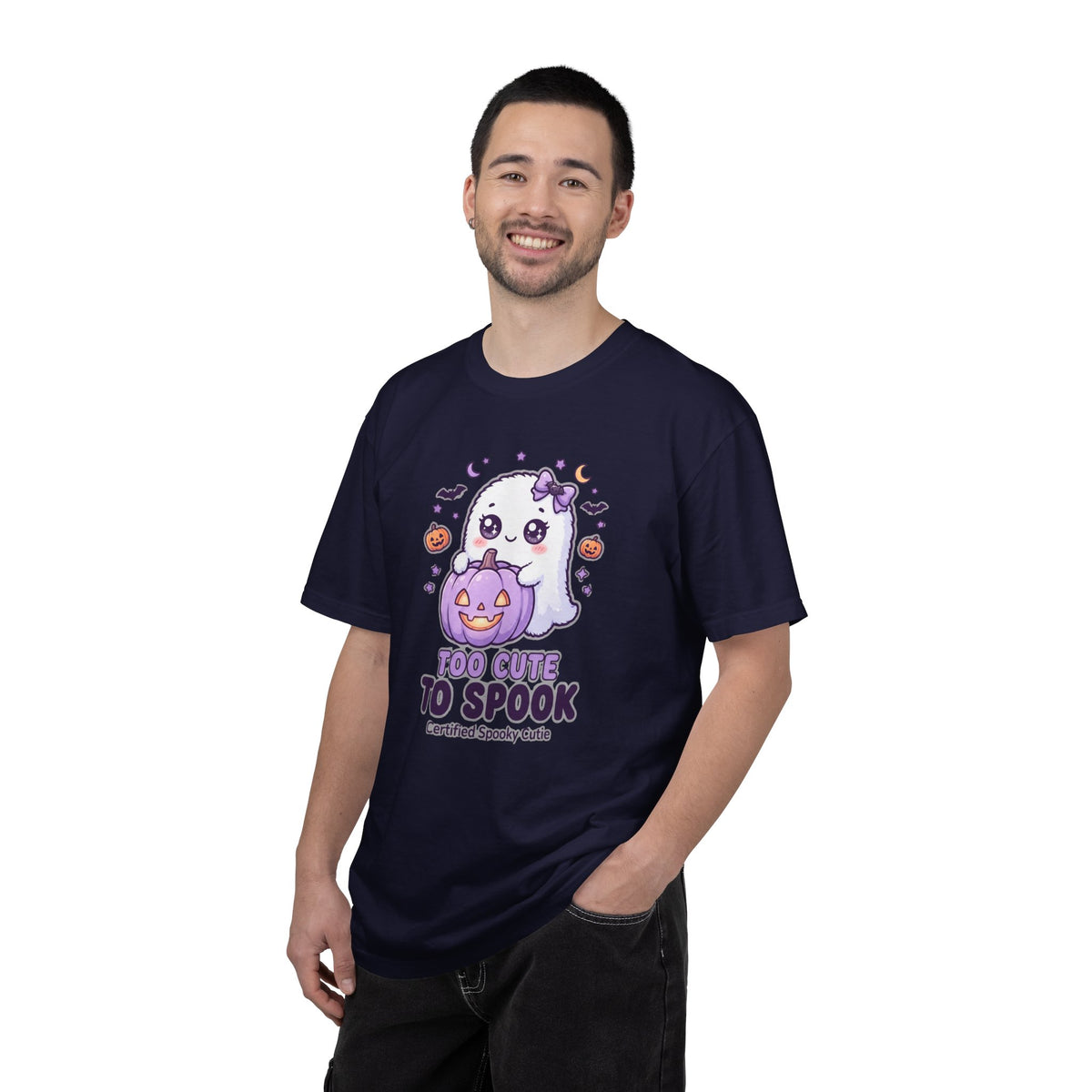 Too Cute to Spook Ghost T-Shirt — Cute Halloween Graphic Tee