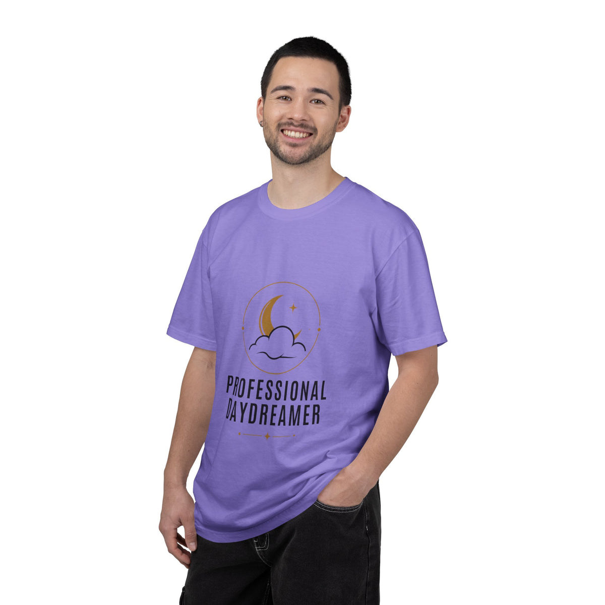 Professional Daydreamer T-Shirt — Moon & Cloud Graphic Tee