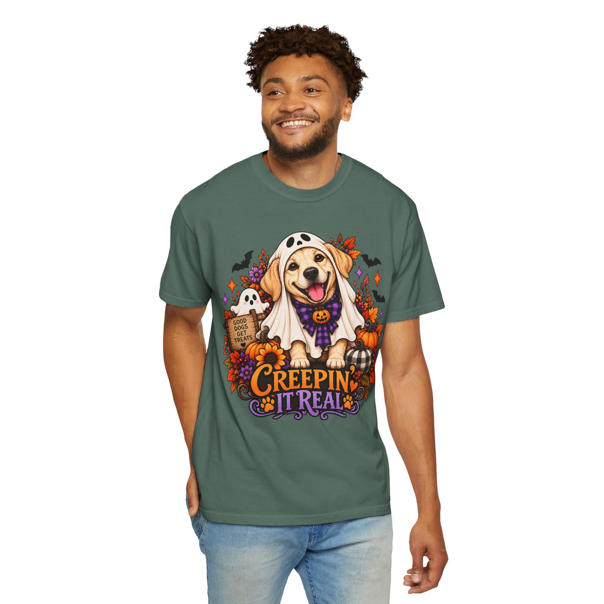 "Creepin' It Real" Ghost Pup T-Shirt