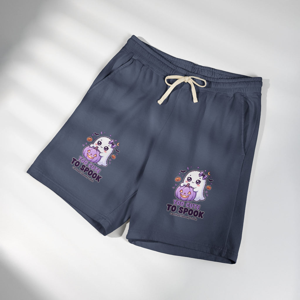 Cute Ghost 'Too Cute to Spook' Fleece Sweat Shorts