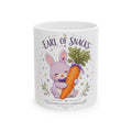 Earl of Snacks Bunny Mug — Cute Pastel Bunny Hugging Carrot (11oz)
