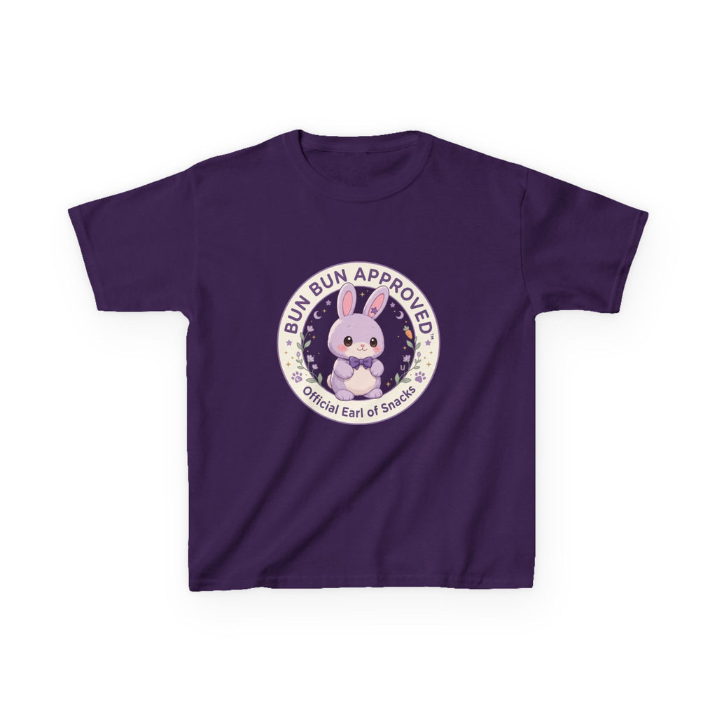 Kids T-Shirt — “Bun Bun Approved: Official Earl of Snuggles” Cute Bunny Graphic