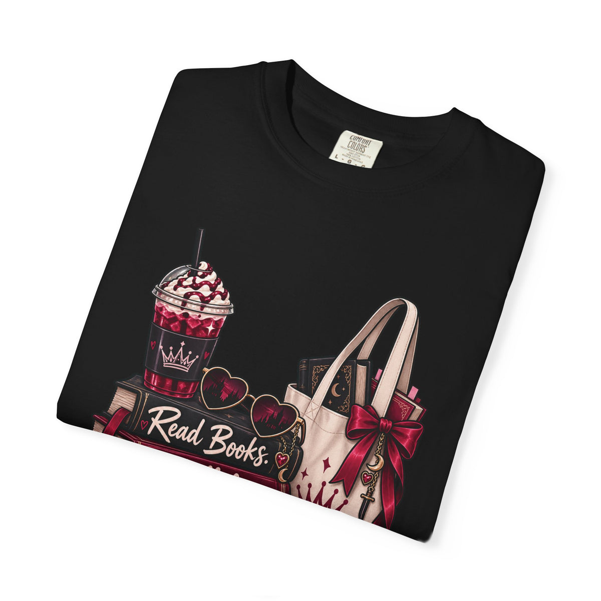 Bookish Villains Graphic T-Shirt — "Read Books I Fall for Villains"