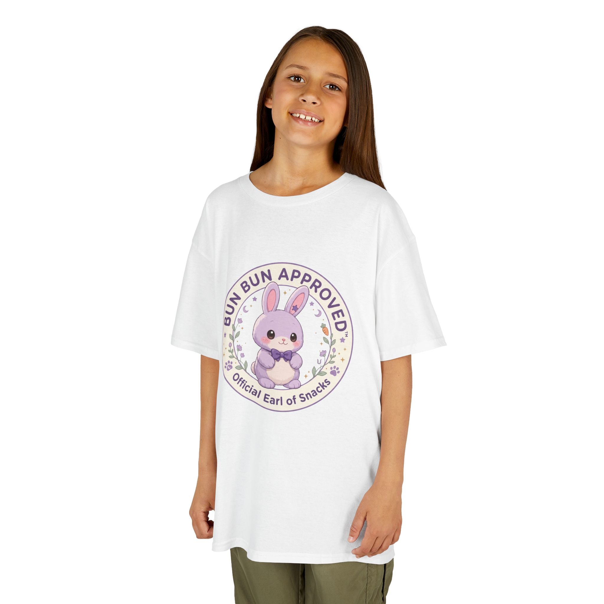Kids T-Shirt — “Bun Bun Approved: Official Earl of Snuggles” Cute Bunny Graphic